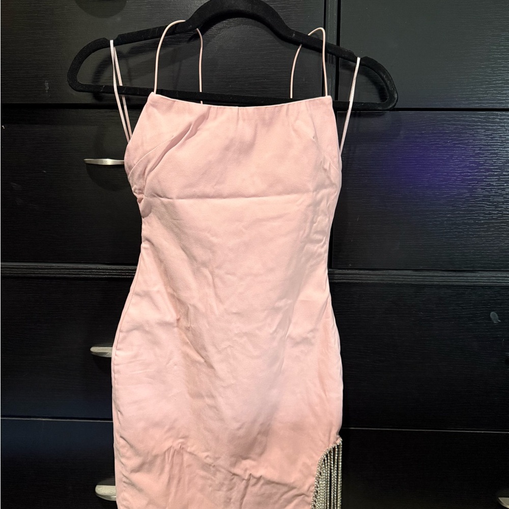 Fashion Nova Strapless Pink Dress